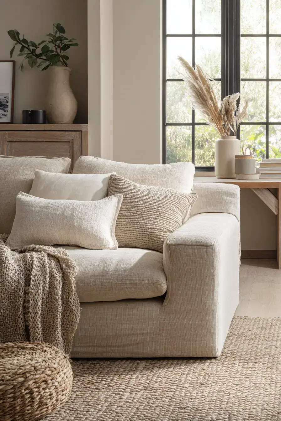 cozy minimalist living room