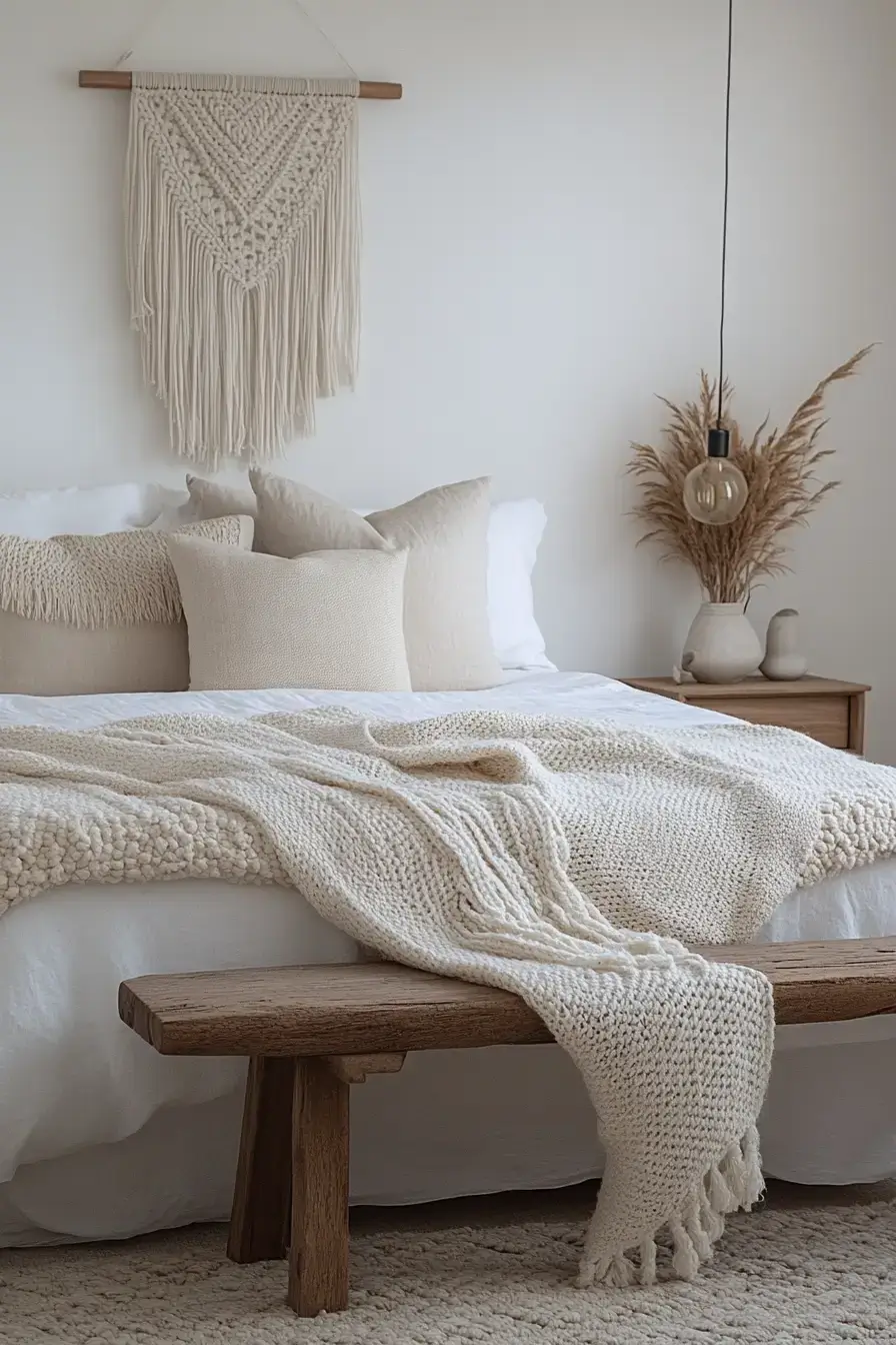 minimalist boho bedrooms