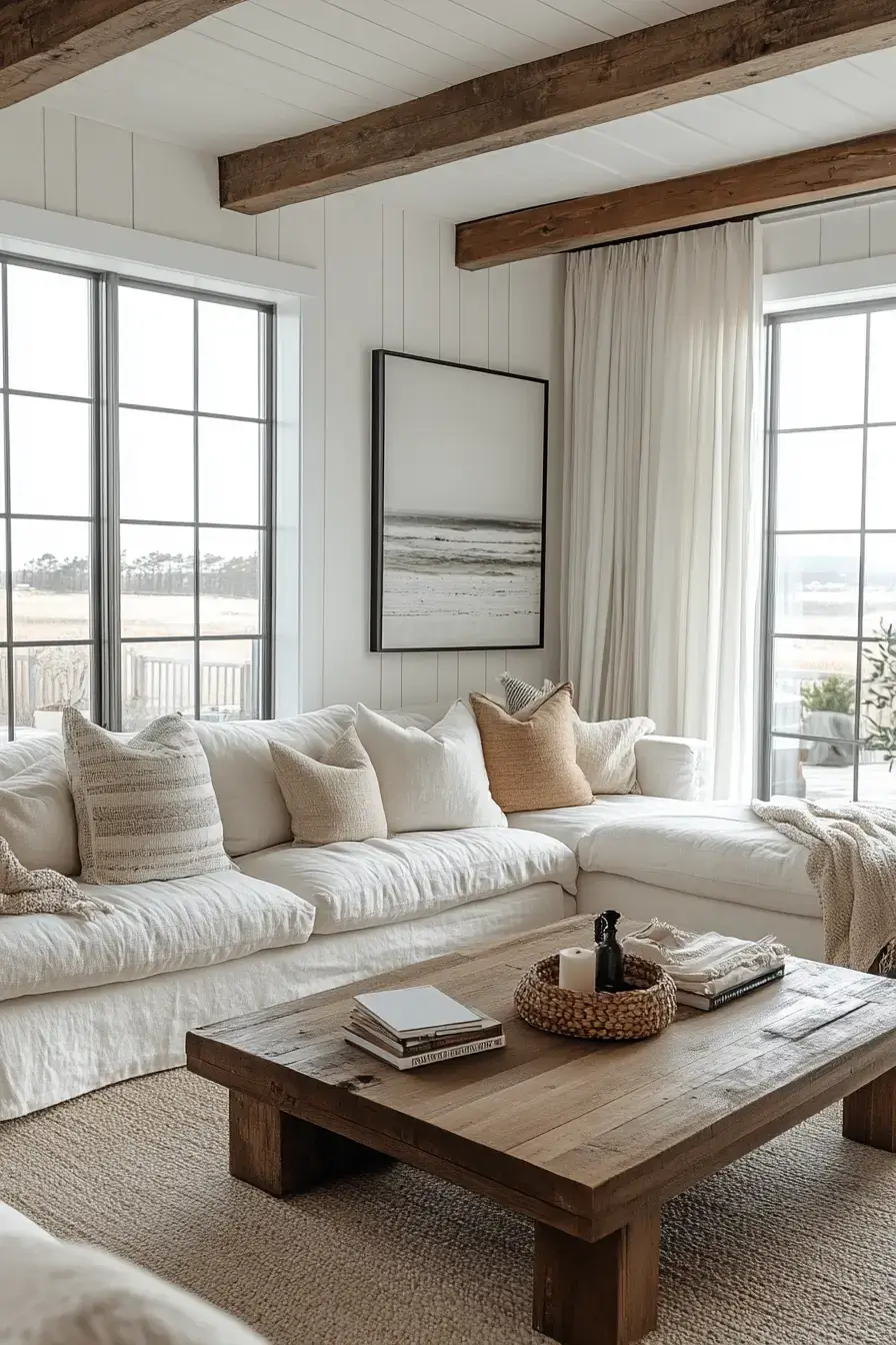 rustic farmhouse living room