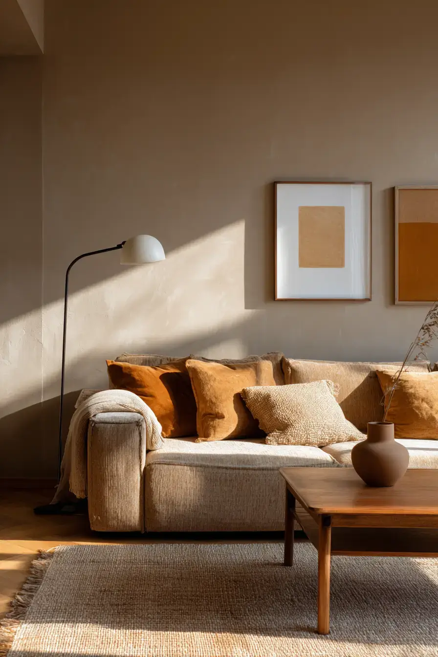 cozy minimalist living room