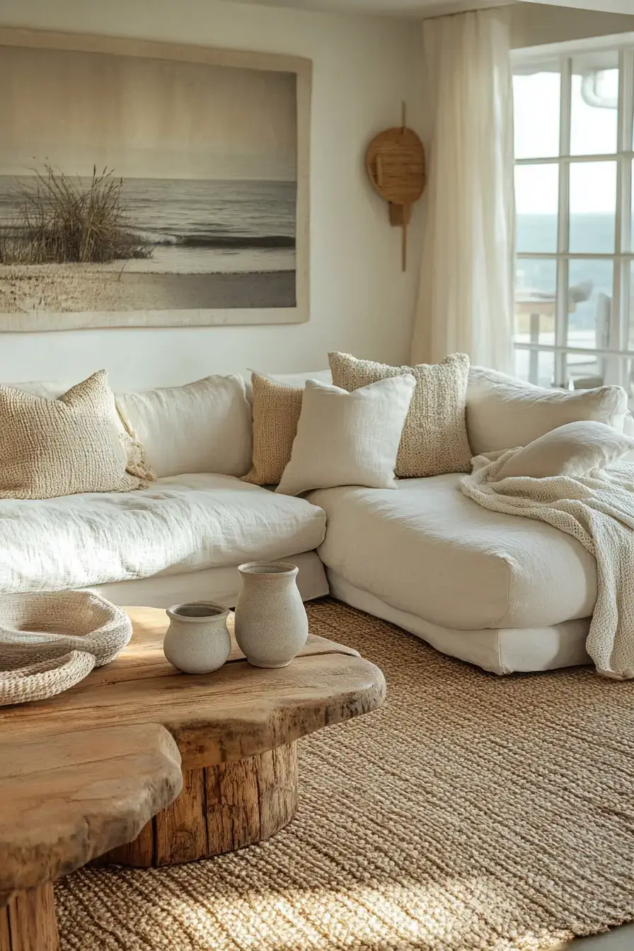 coastal casual living room