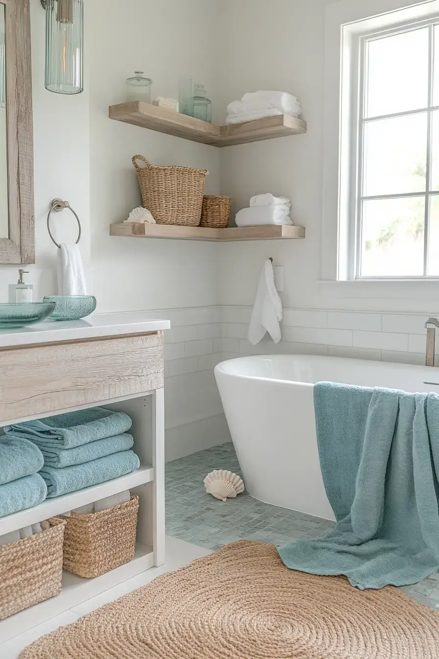 modern coastal bathroom