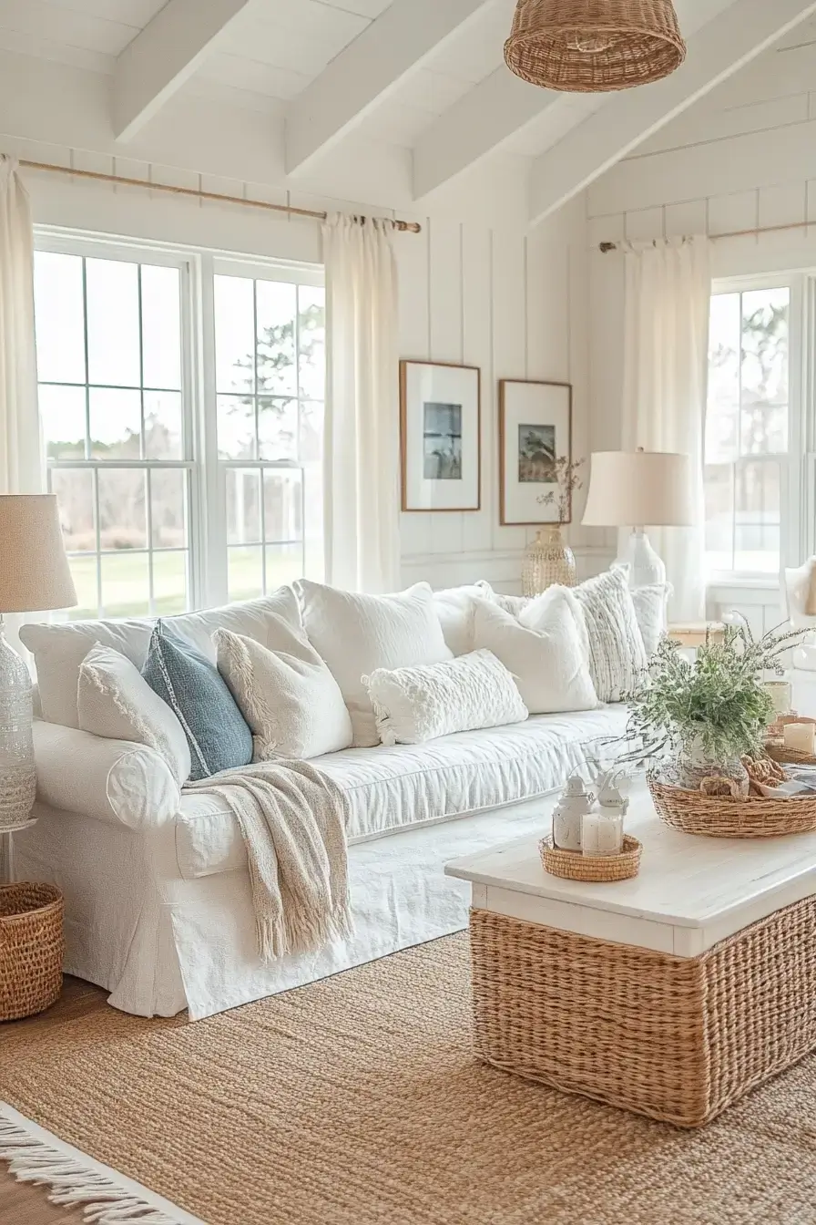 coastal casual living room