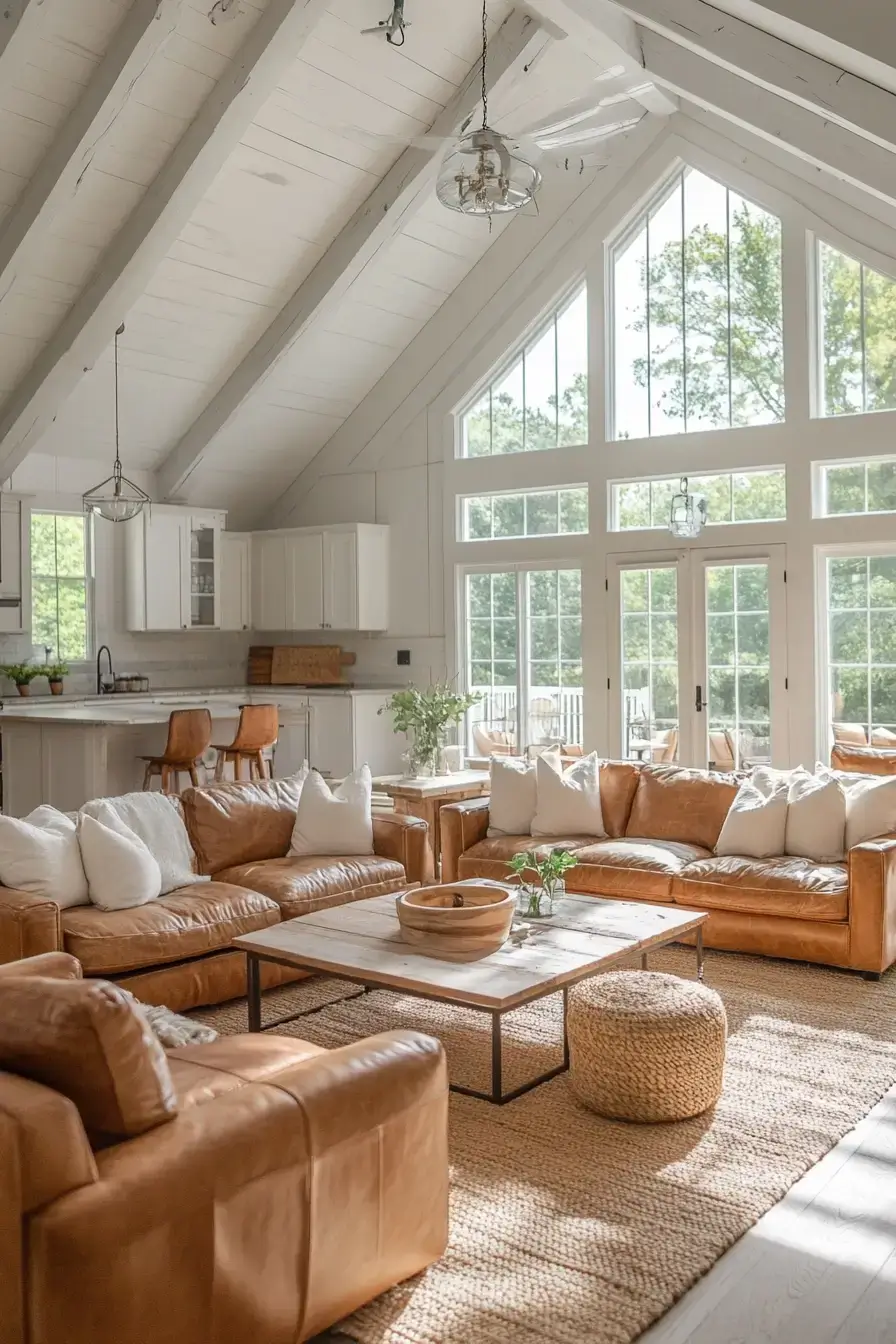 rustic farmhouse living room