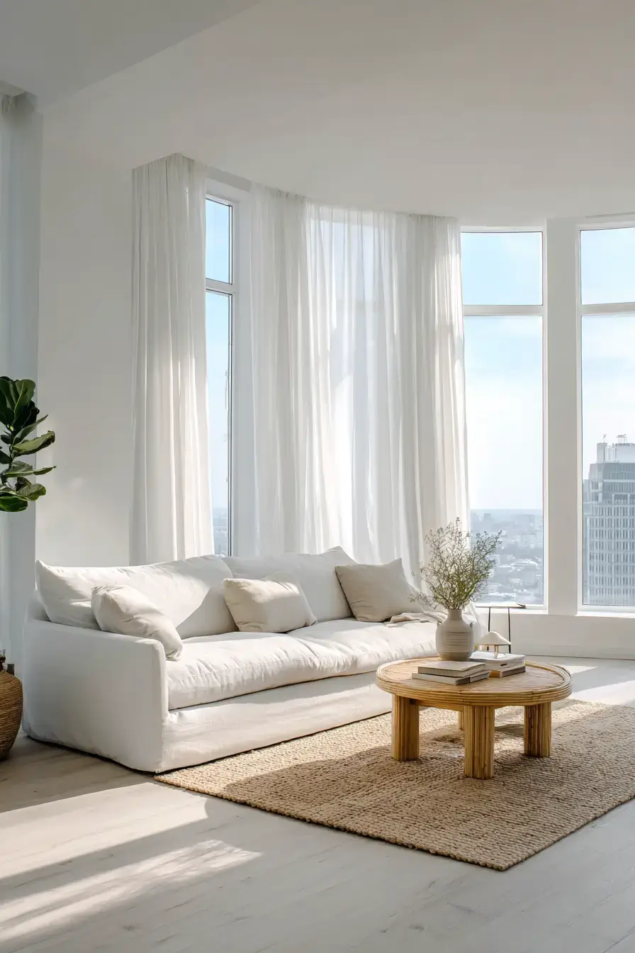 cozy minimalist living room