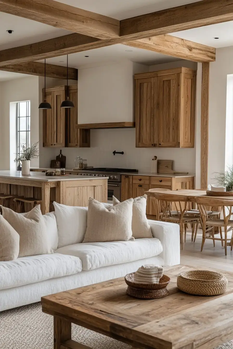 rustic farmhouse living room