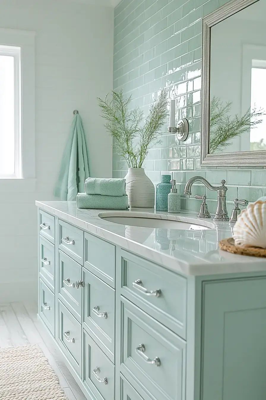 modern coastal bathroom