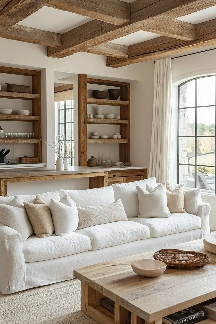 rustic farmhouse living room