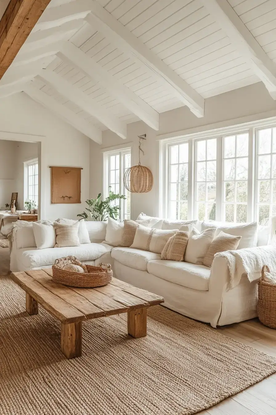 rustic farmhouse living room