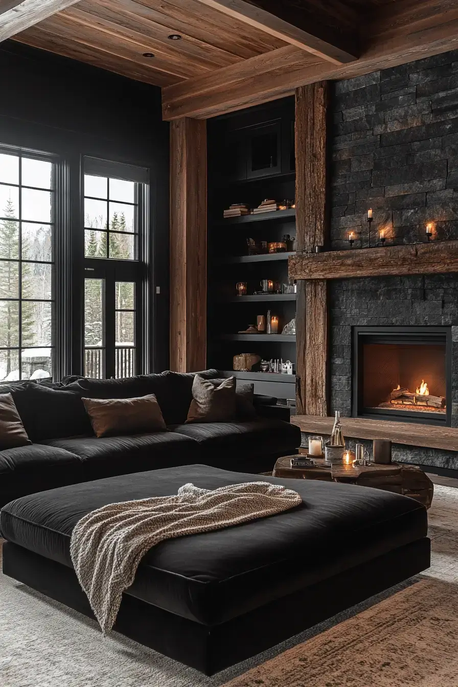 rustic living room decor