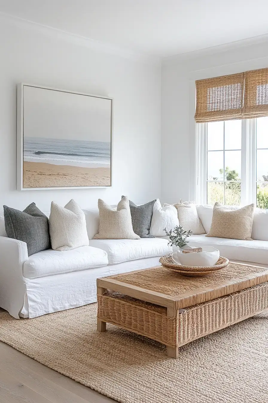 coastal casual living room