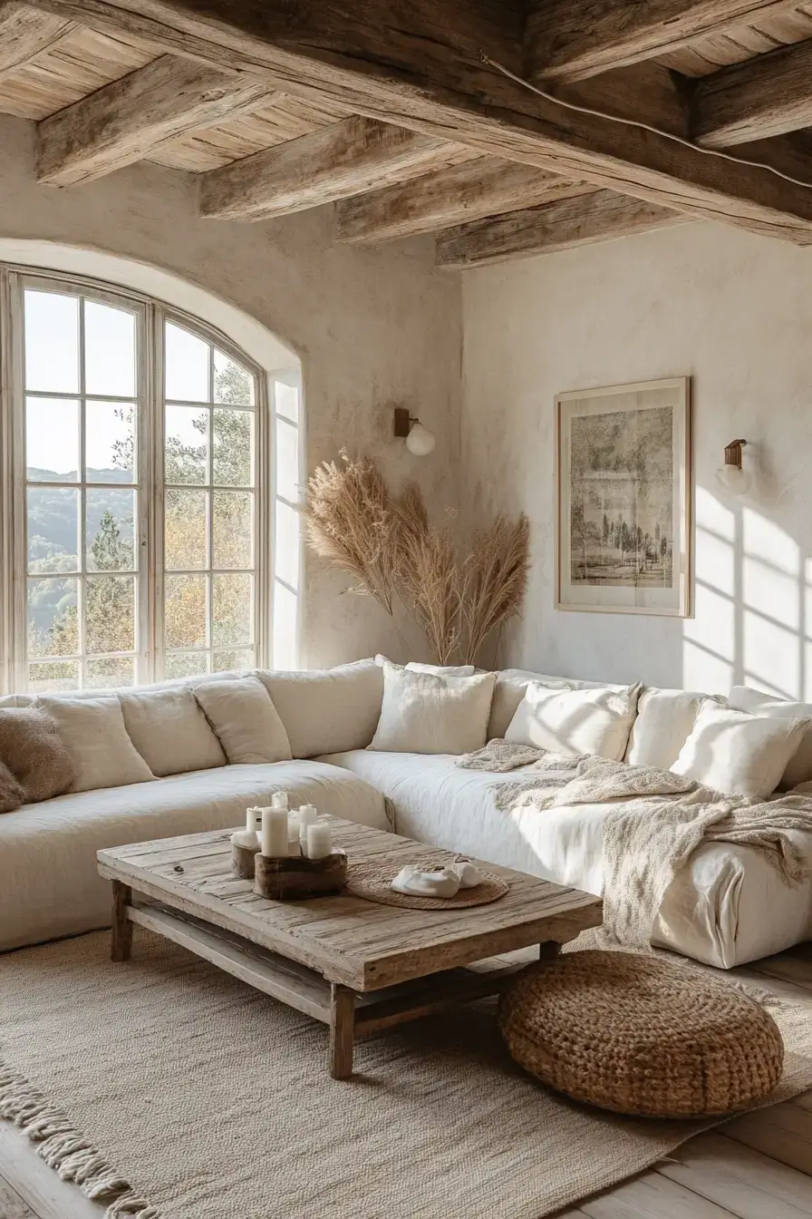rustic farmhouse living room