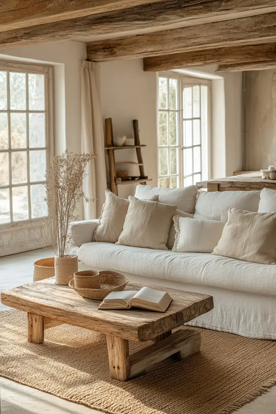 rustic farmhouse living room