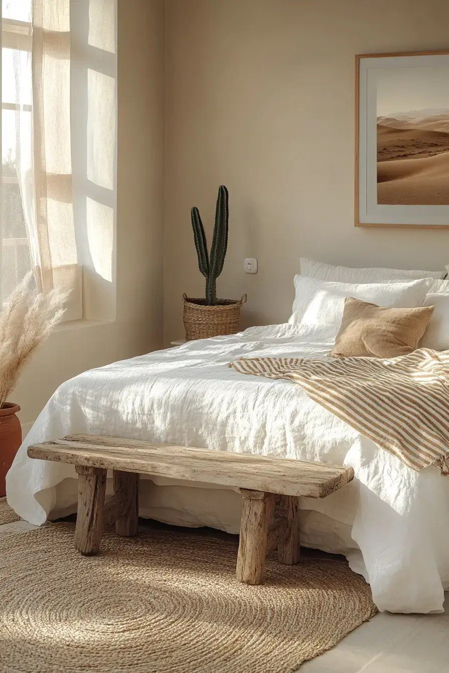 minimalist boho bedrooms