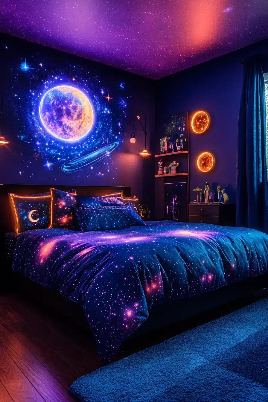 space themed bedroom