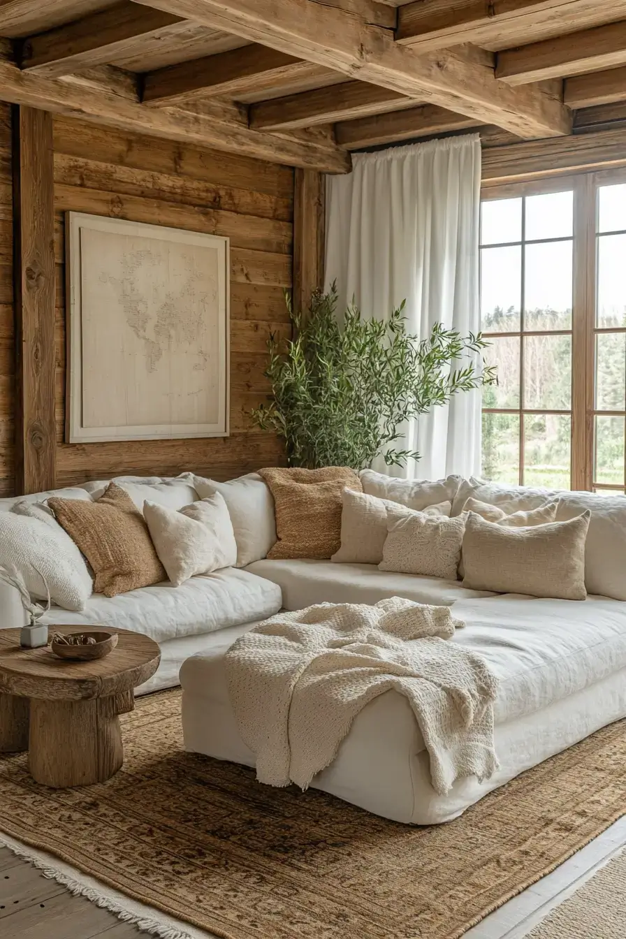 rustic farmhouse living room
