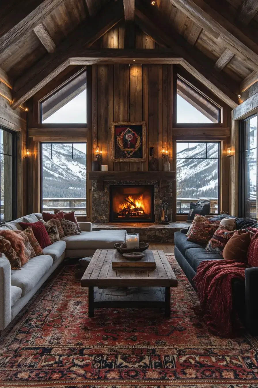rustic living room decor