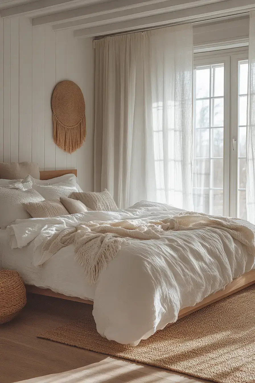 minimalist boho bedrooms