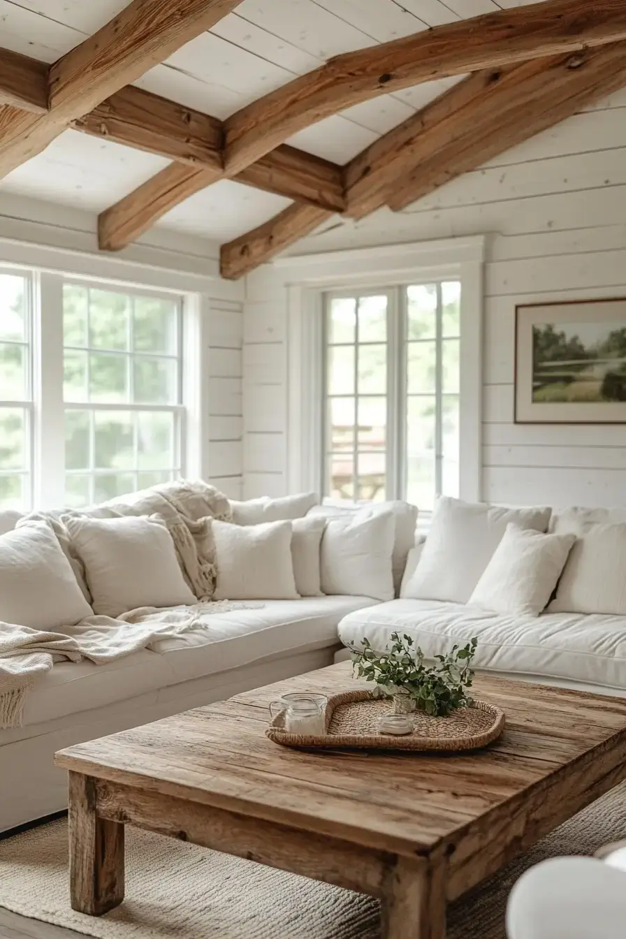 rustic farmhouse living room