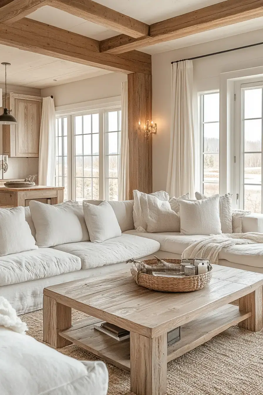 rustic farmhouse living room