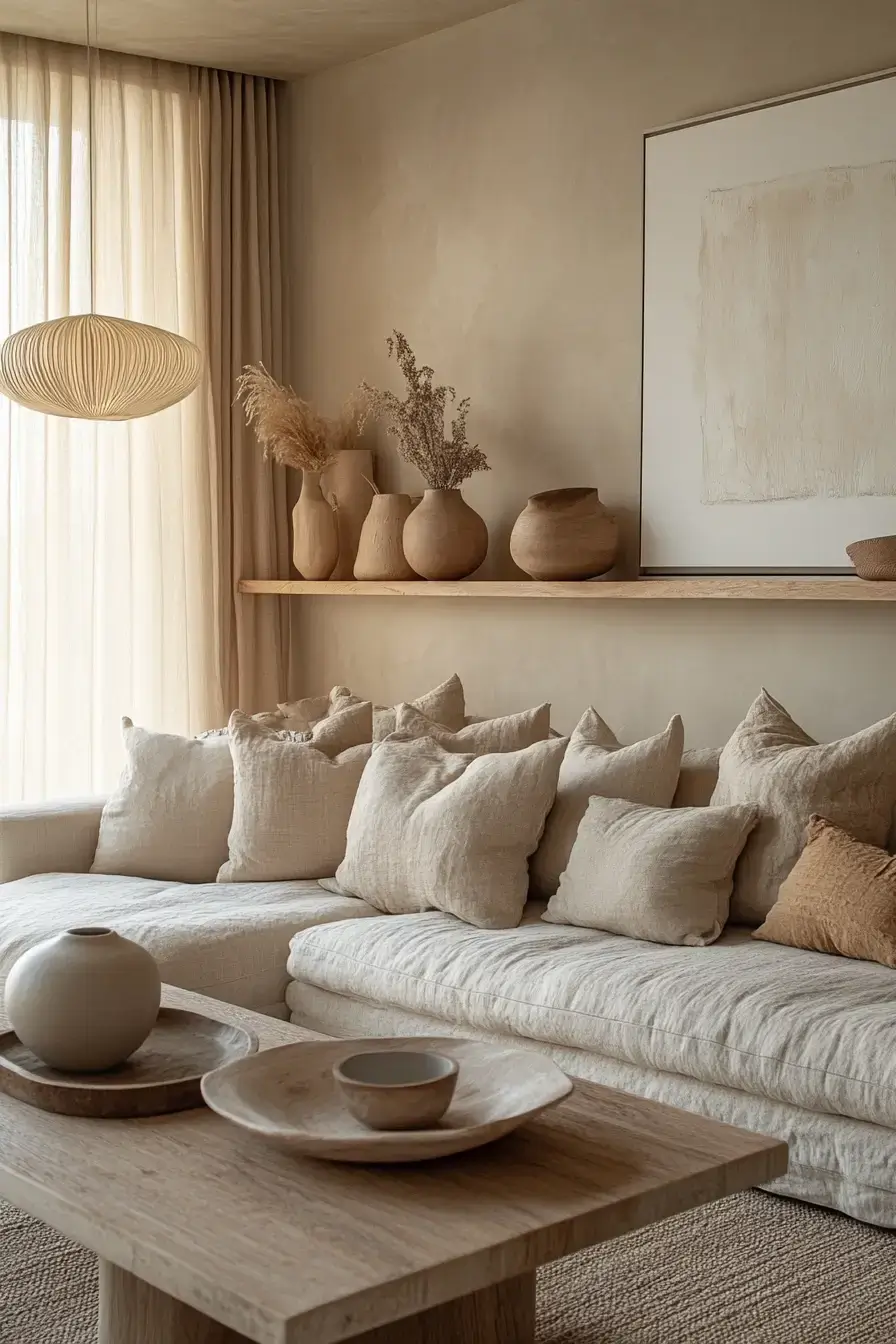 beige living room