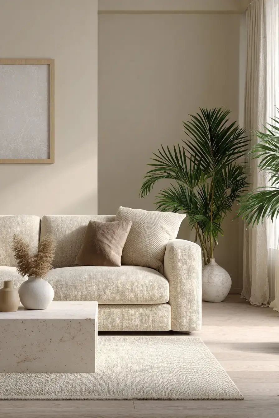 cozy minimalist living room