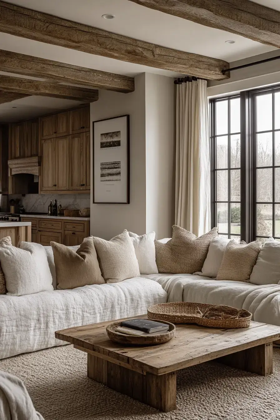rustic farmhouse living room