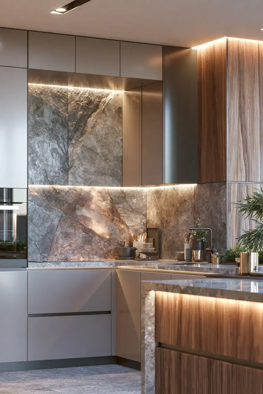 29 Natural Stone Backsplash Kitchen Ideas for a Surface You Will Keep