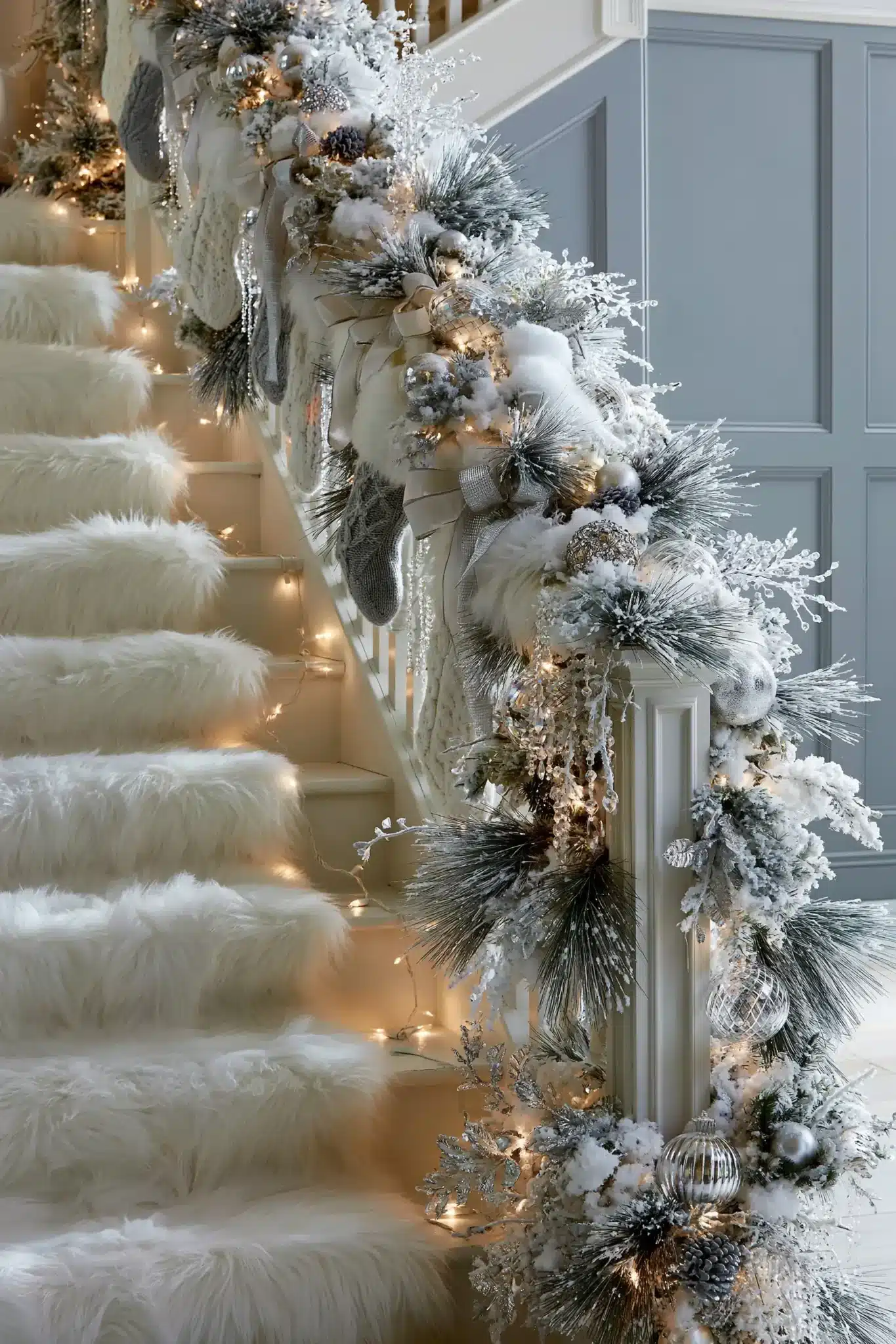 29 Christmas Staircase Decor Ideas for a Railing Worth Photographing