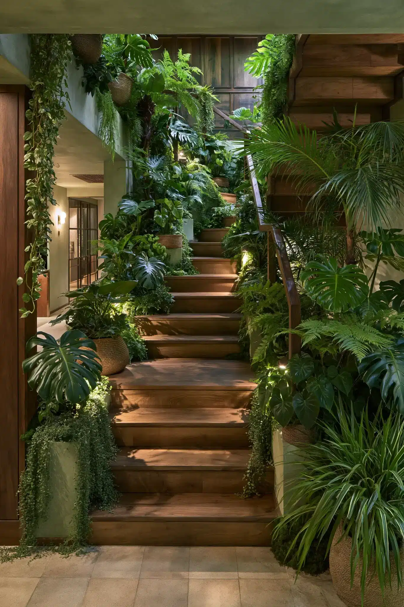 indoor staircase gardens