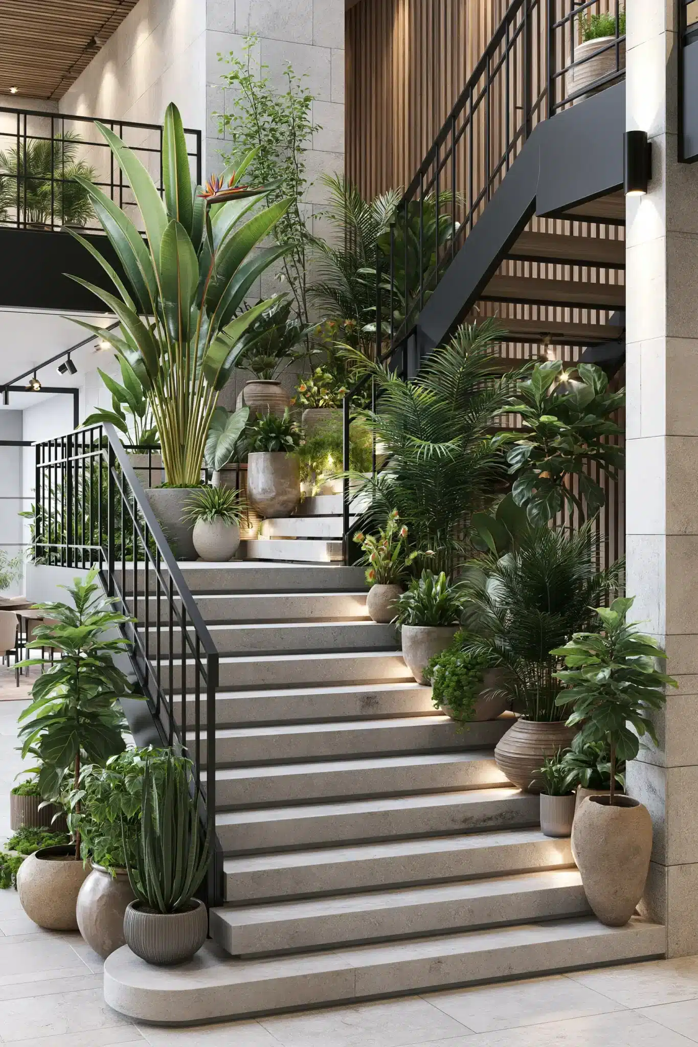 indoor staircase gardens