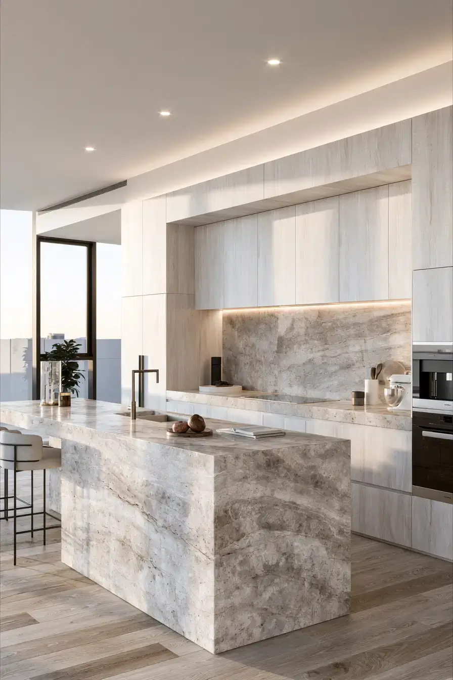 stone kitchen