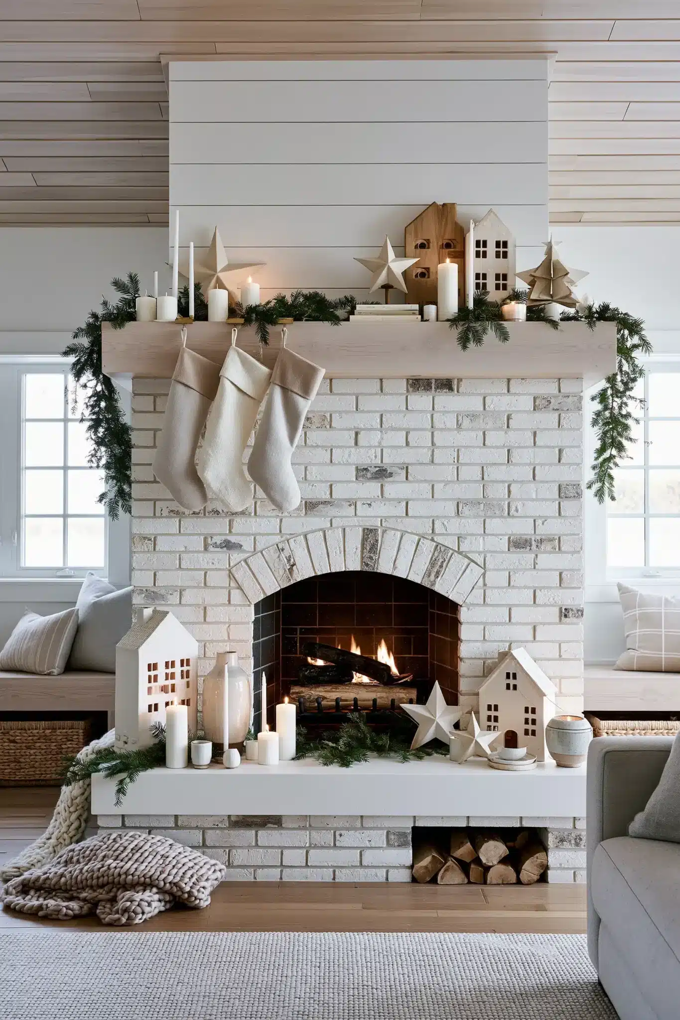 christmas fireplace decor ideas