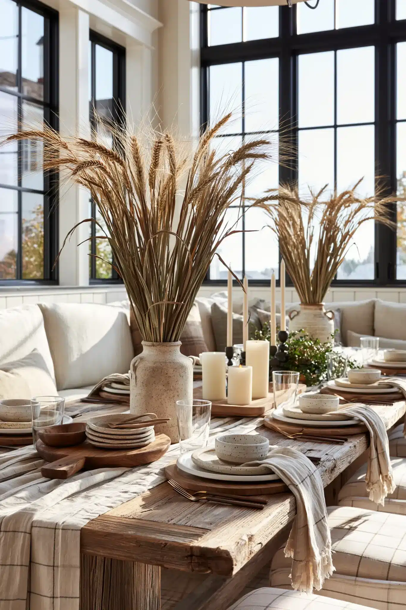 simple thanksgiving table decor