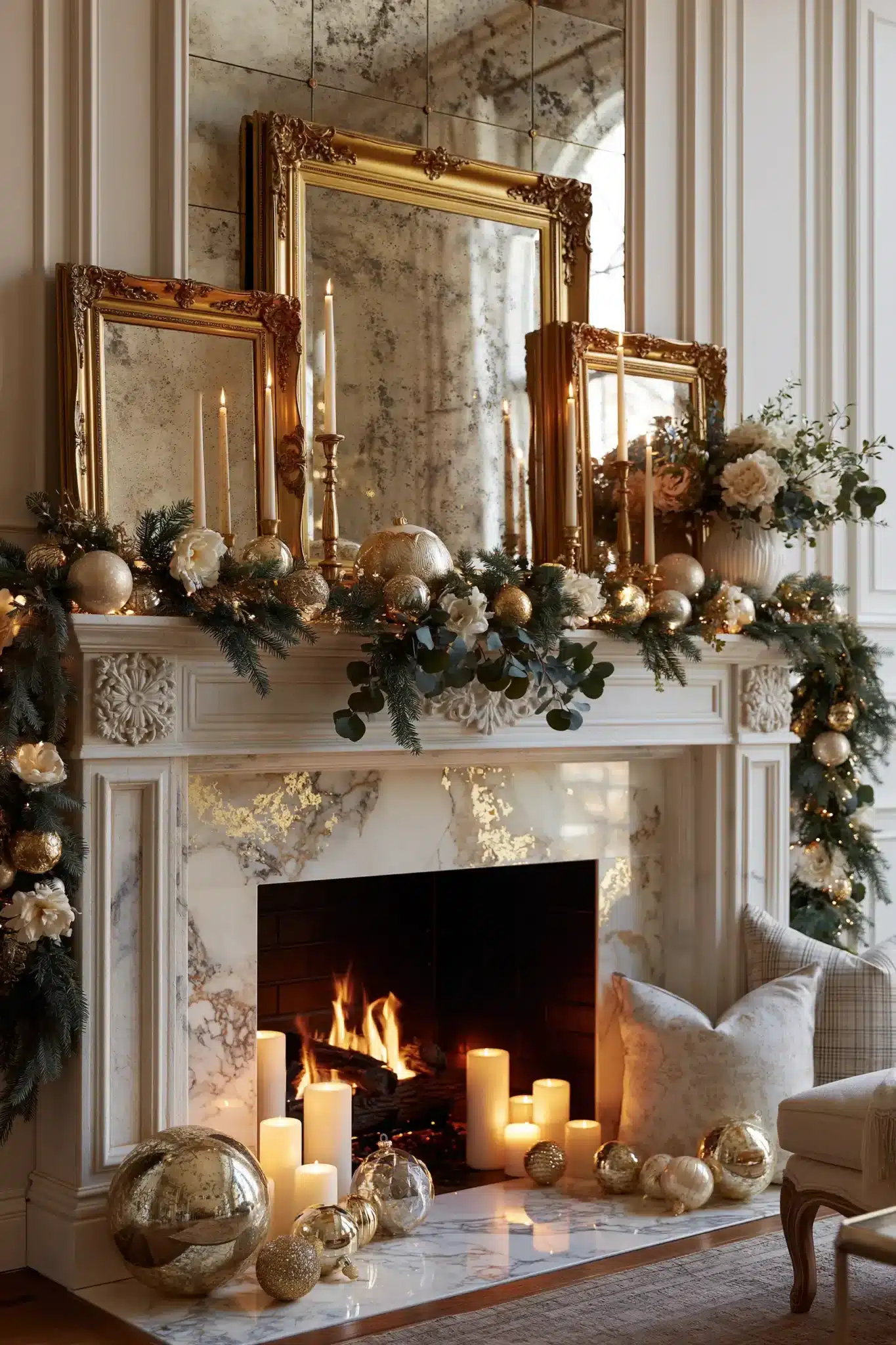 christmas mantle decor