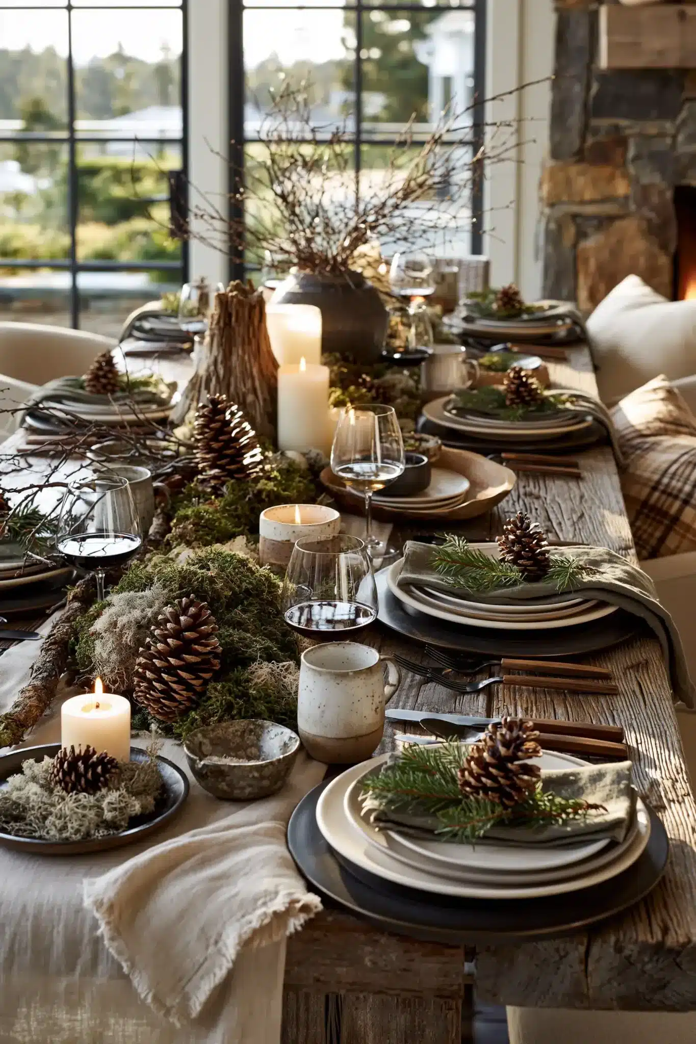 simple thanksgiving table decor
