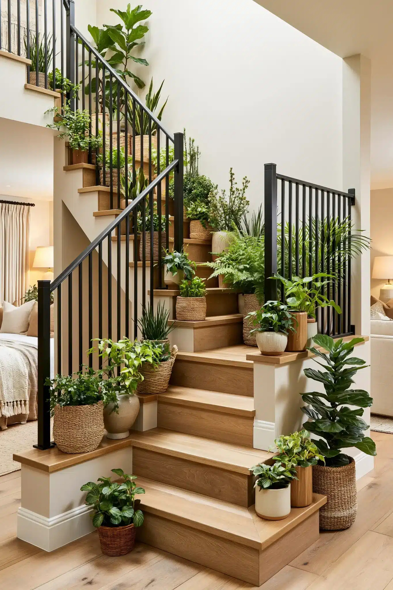 indoor staircase gardens