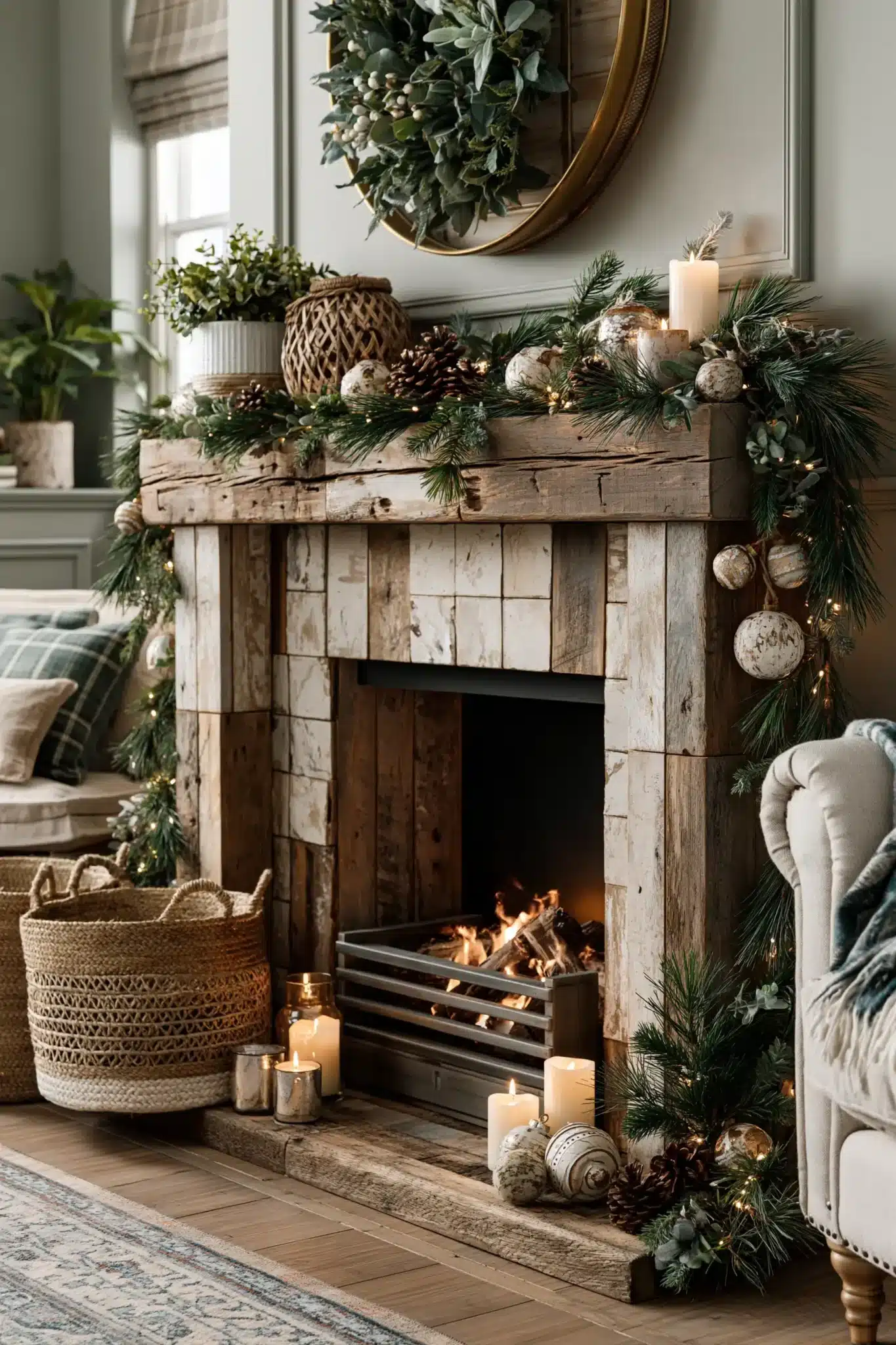 christmas mantle decor