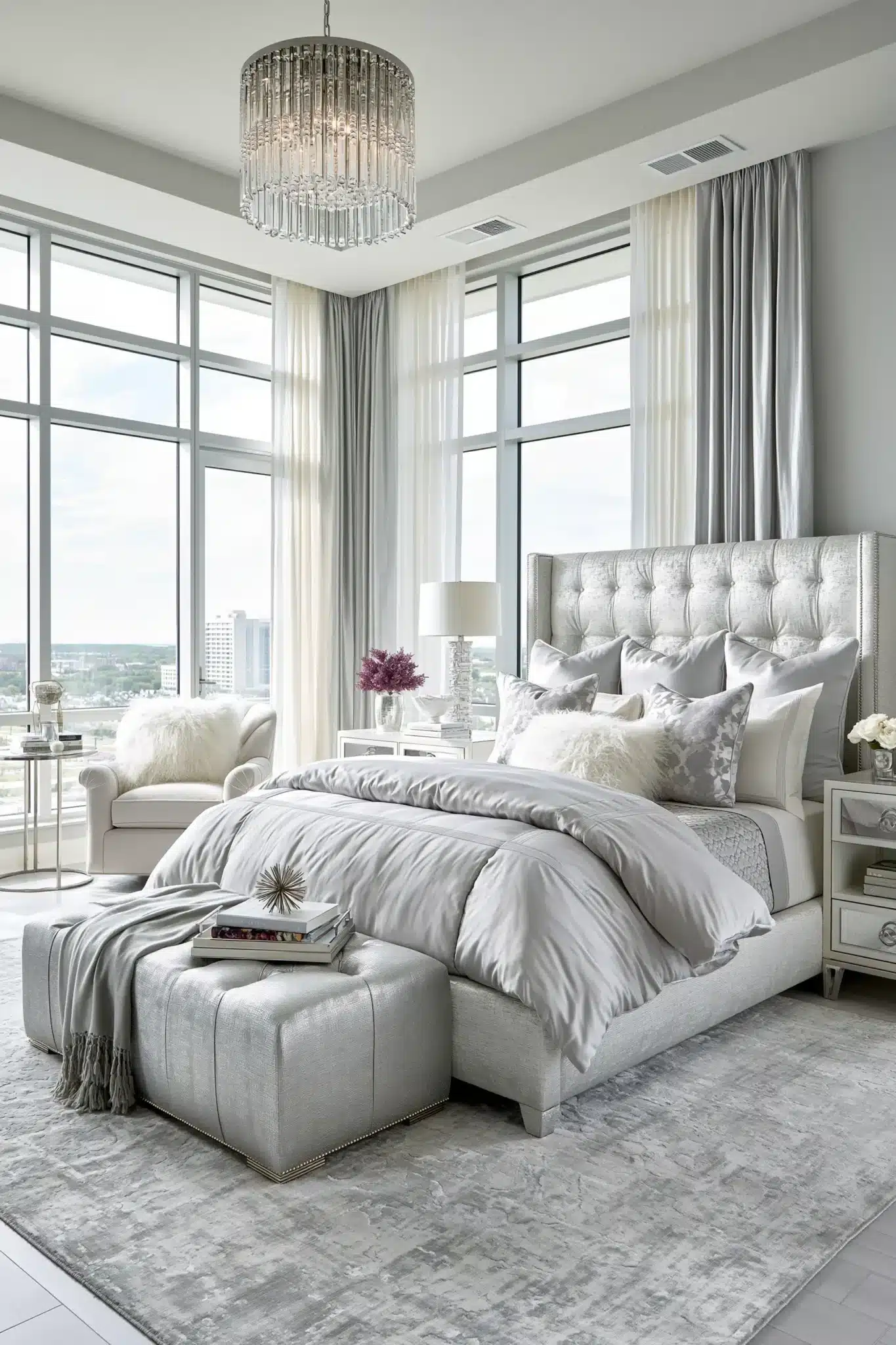 grey and white bedroom ideas