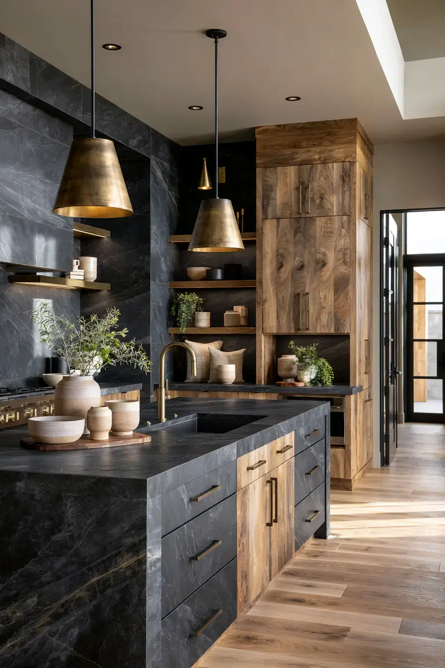stone kitchen