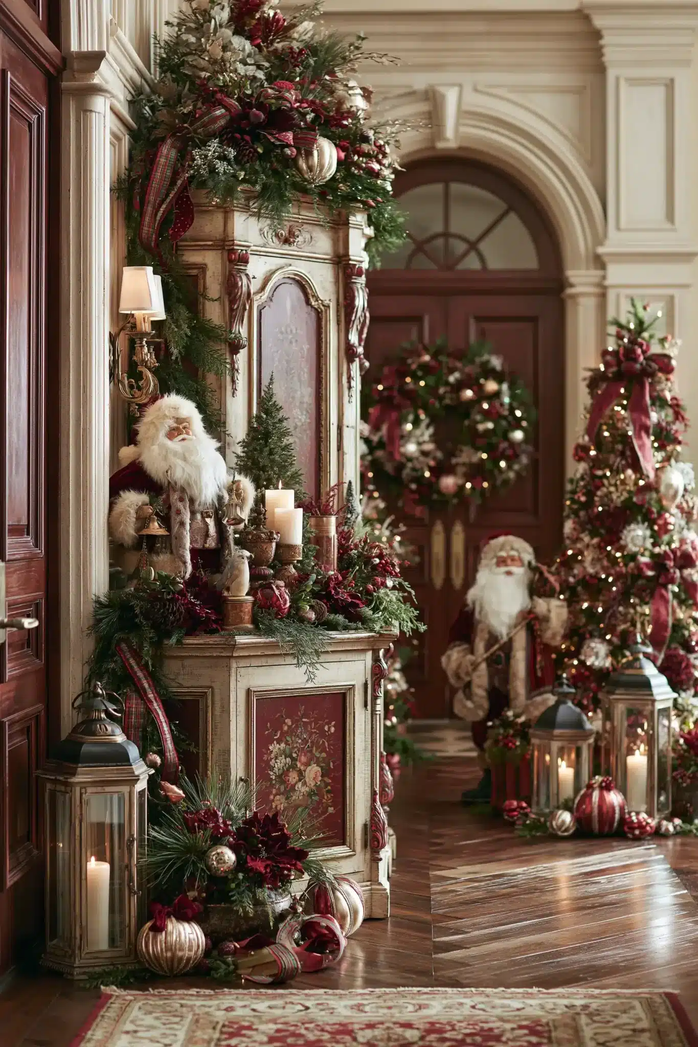 hallway christmas decor
