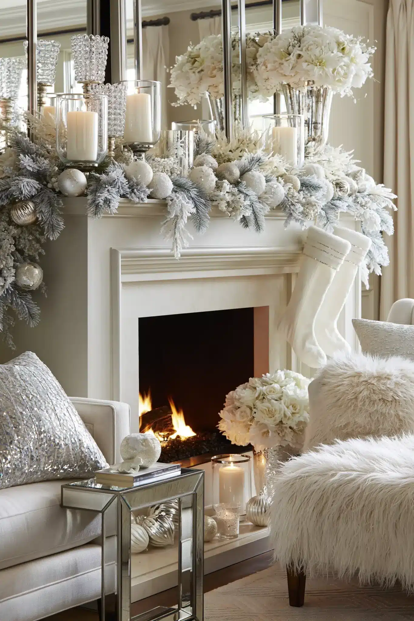white christmas decor