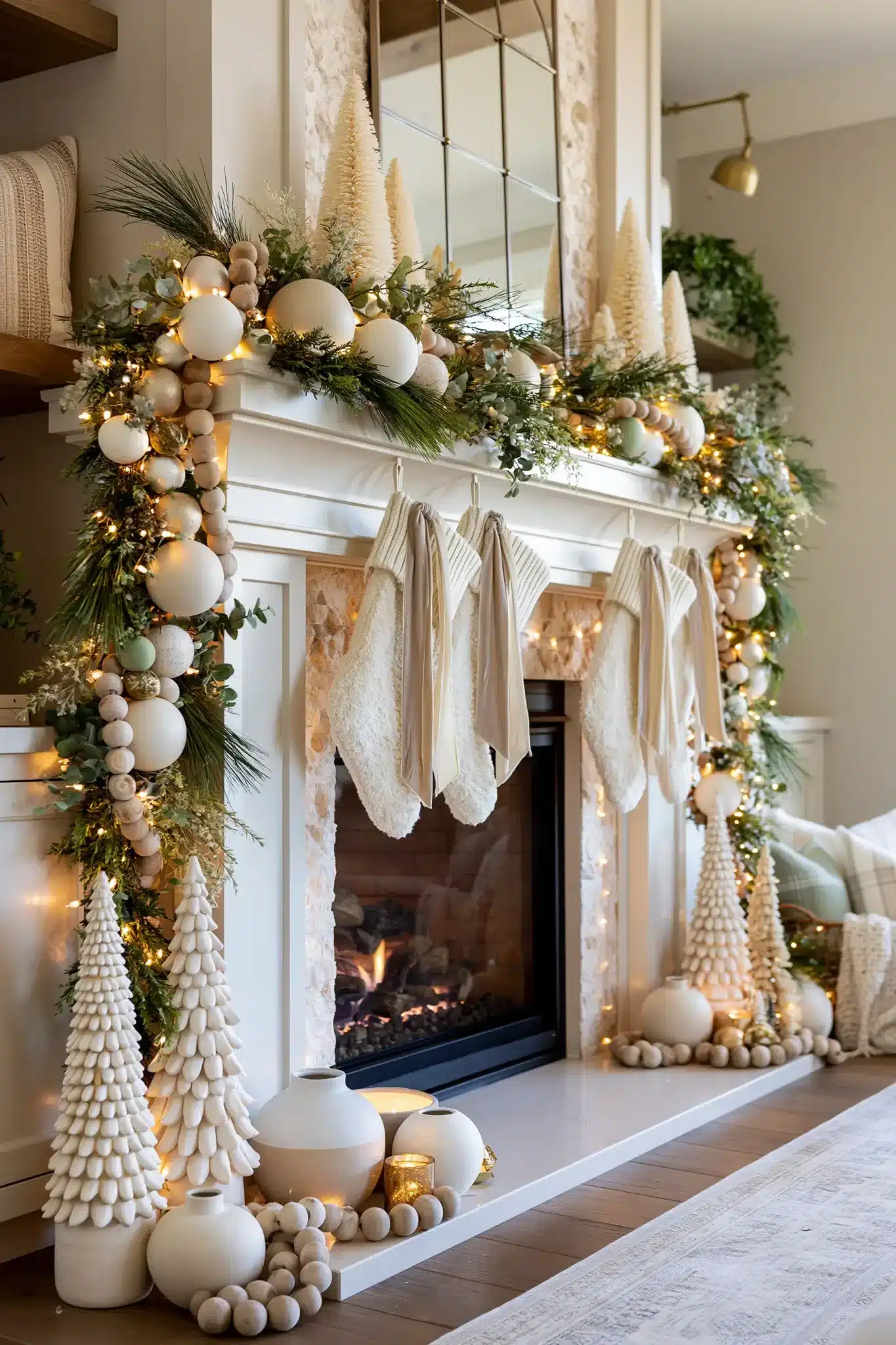 christmas fireplace decor ideas