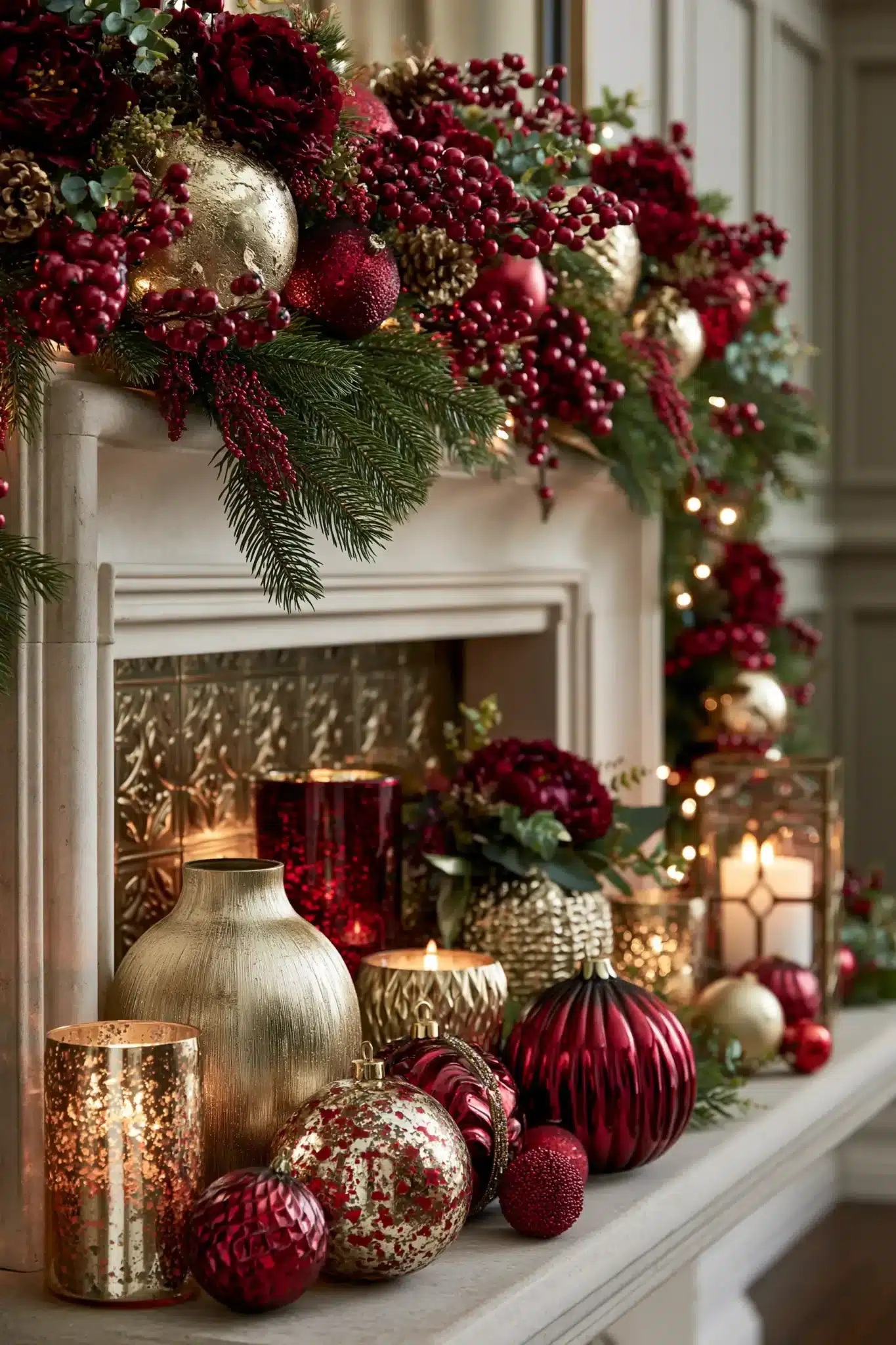 christmas mantle decor