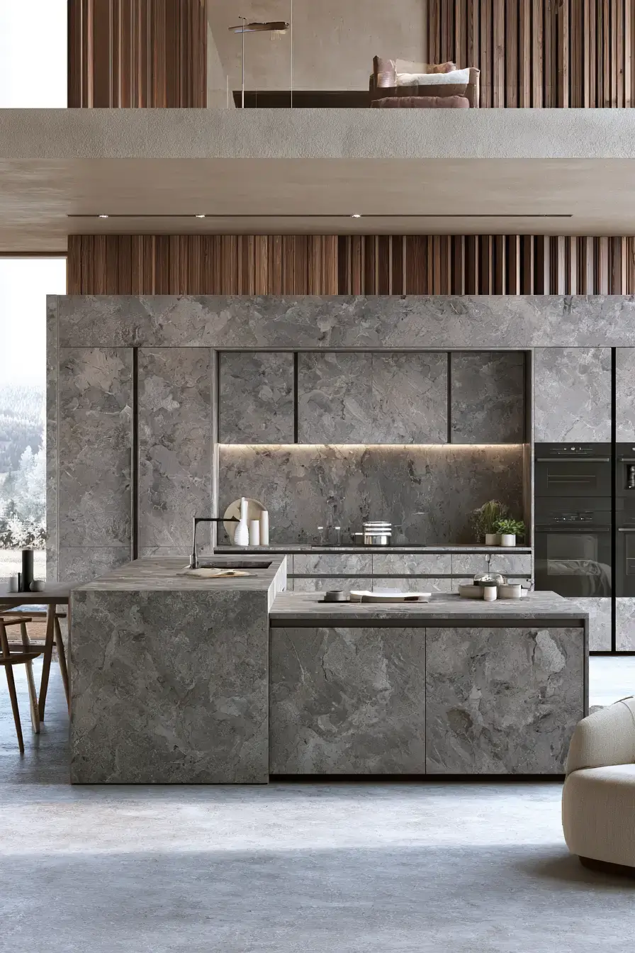 stone kitchen