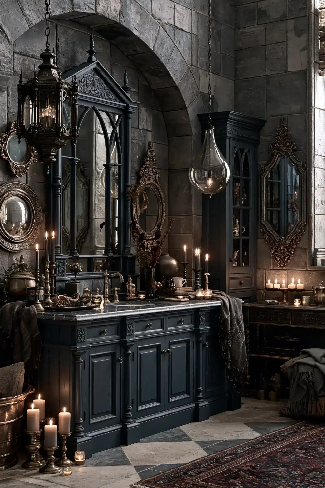 gothic bathroom