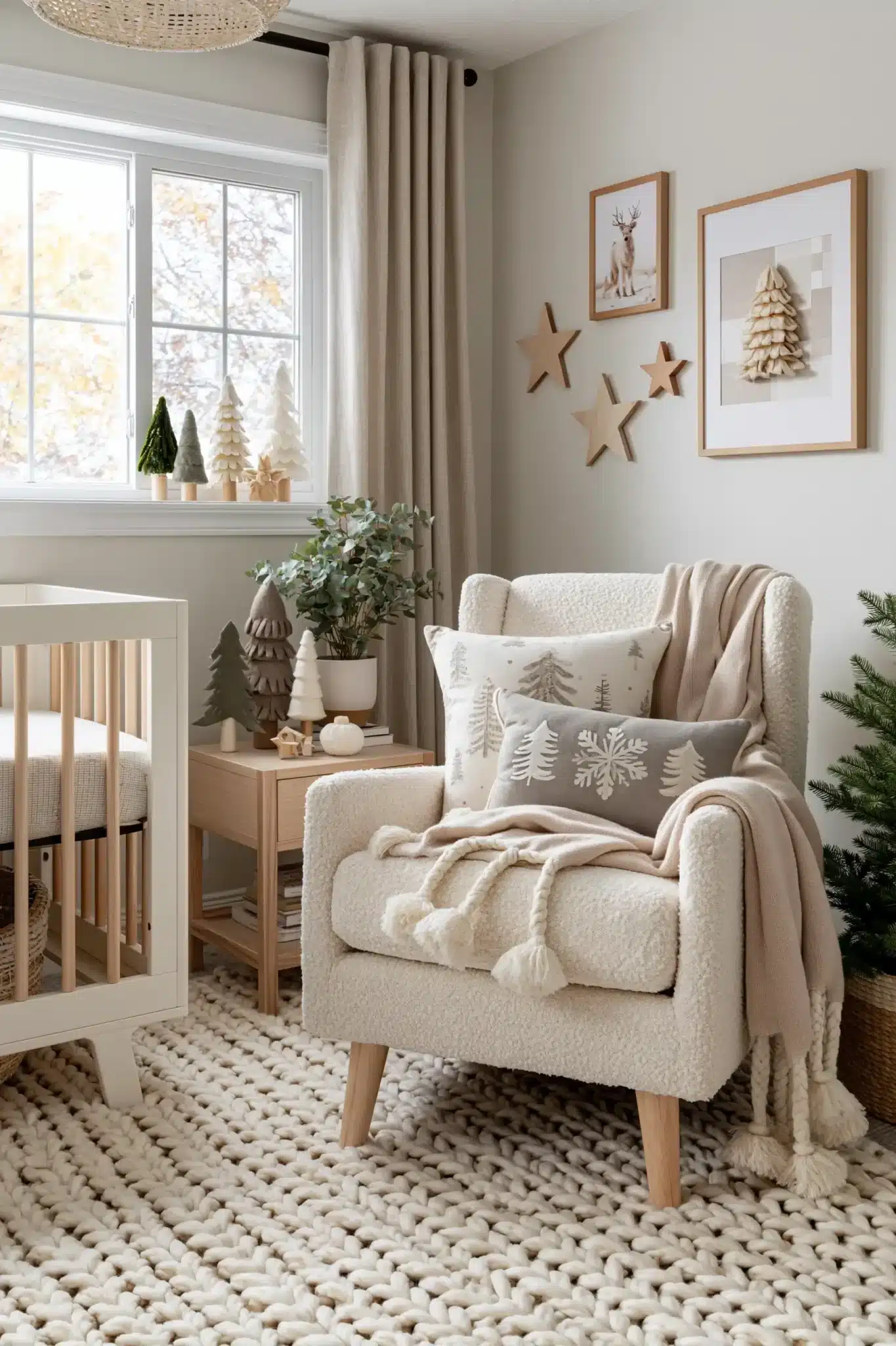 neutral christmas decor