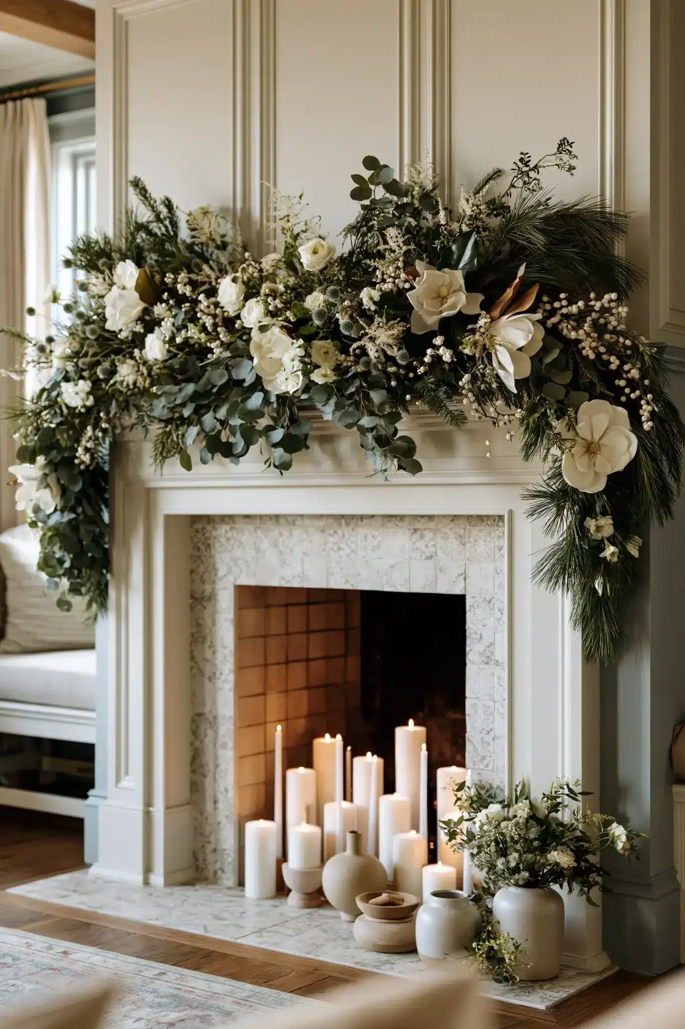 christmas mantle decor