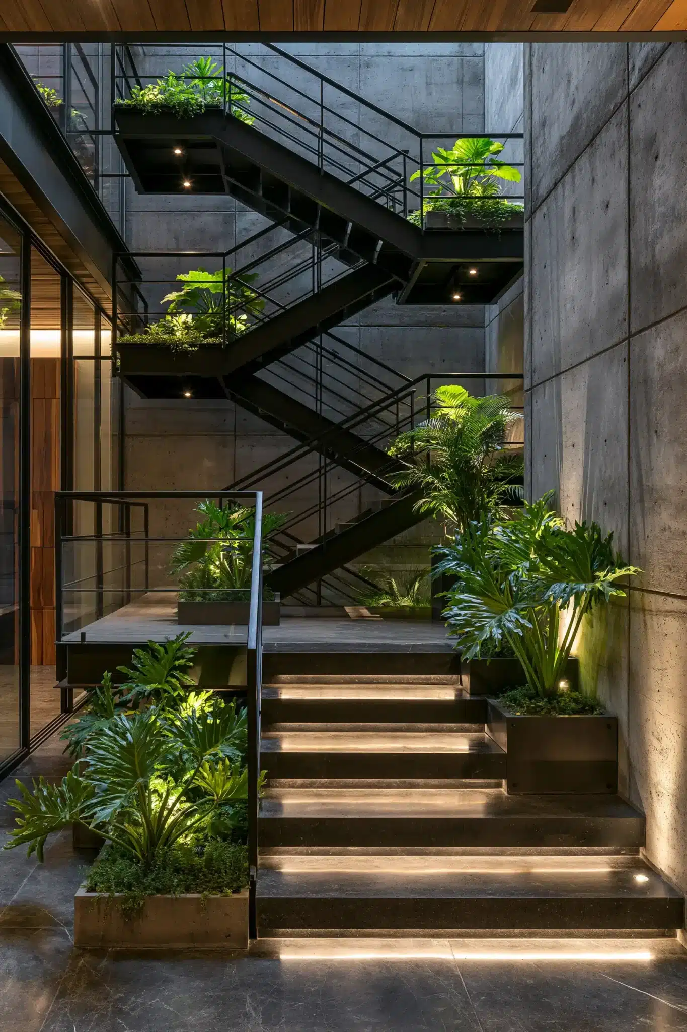 indoor staircase gardens