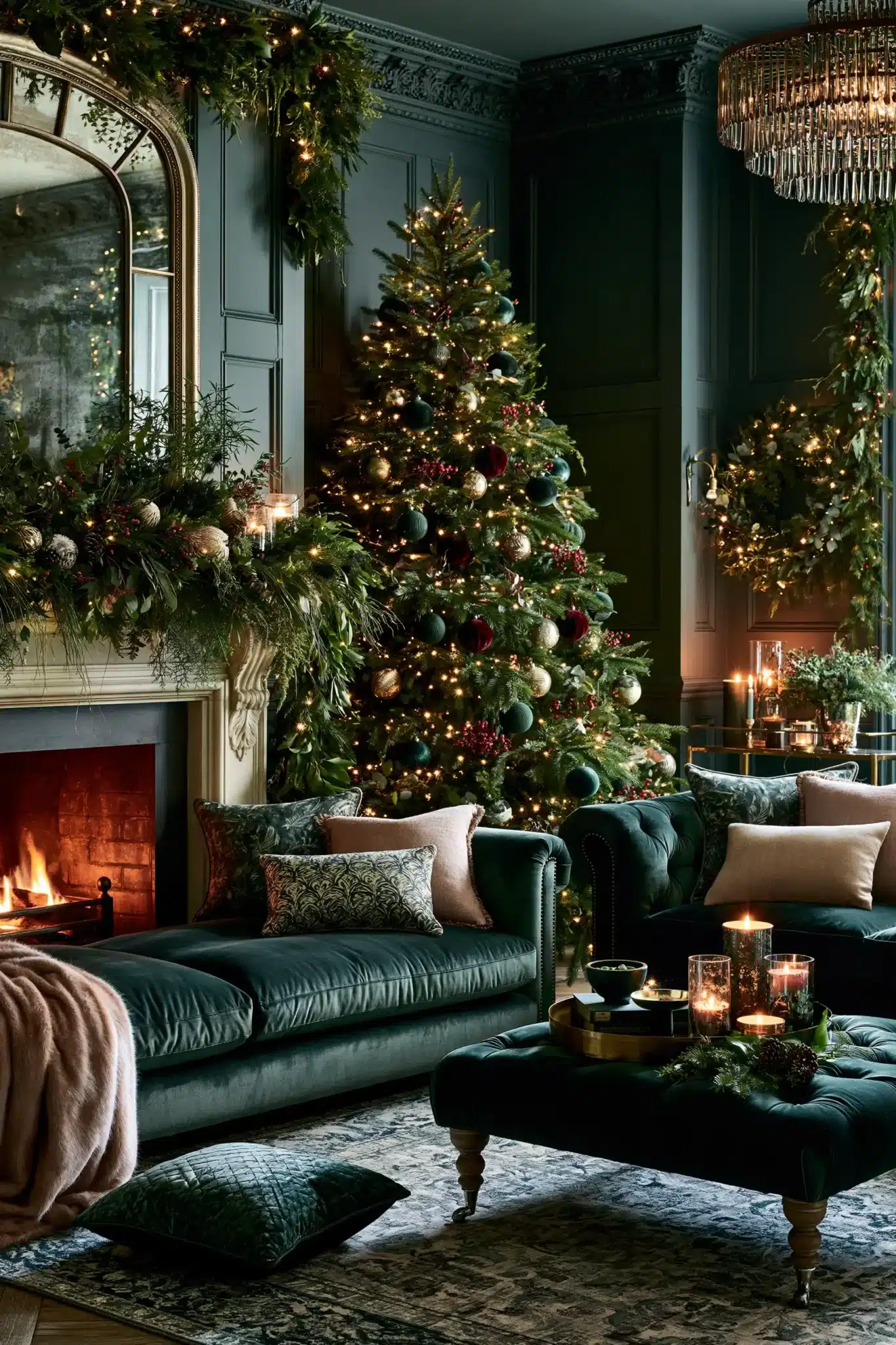 moody christmas decor